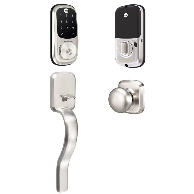 Yale Ridgefield Handleset with Smart Deadbolt and Door Knob and Rosette